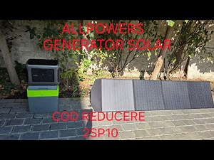 HOW TO GET FREE ELECTRICITY at a great price!? Unboxing and test of the Solar Generator # ALLPOWE...