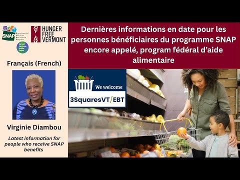 French: Dernières informations en date pour les personnes bénéficiaires du programme SNAP