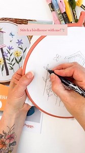 Satin Stitch can be really challenging. I get it and so does @threadedbytatum who designed this pattenrn! But with our tips and practice, I just know you will improve lots and enjoy working on your Satin Stitch skills 😍 One great way to create smooth and even edges is to outline the shape and then work your Satin Stitch over top of the outline. Use one or two strands of floss and a split stitch to outline the sections. Who has tried this outlining technique before? Comment down below. 👇🏻 Prac