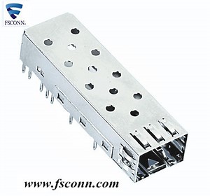 [Hot Item] SFP  Cage Press Fit with Light Pipe Connector