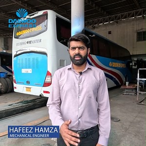 3.9K views · 239 reactions | Meet Hafeez Hamza, With over 2 years at Daewoo Express, his journey reflects dedication and passion. His testimony echoes the pride of being part of our incredible team. Join us in celebrating his commitment and enthusiasm! #employee #positive #workculture #internee #daewooexpress | Daewoo Express Bus Service | Facebook