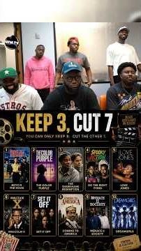 Keep 3, Cut 7: 2000’s Black Movies 🤔🎬 #blackmovies #movies #2000s #film