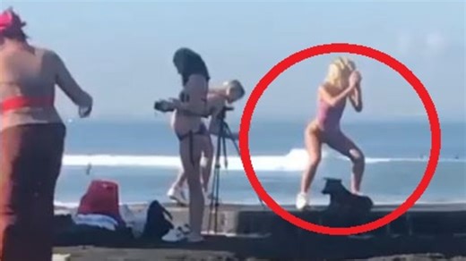 Influencer slammed over ‘inappropriate behaviour’ in popular Bali beach