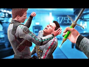 We are performing Experimental Torture on Him together (Boneworks Multiplayer Mod)