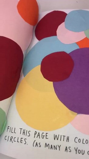 thiught this was actually kinda cute not gonna lie #fyp #wreckthisjournal #destroy #scissors #circles