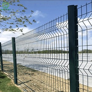 [Hot Item] Durable Green PVC-Coated Steel 3D Outdoor Fencing Panels