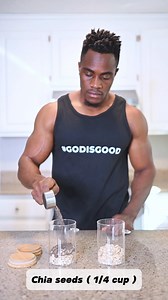 Guilty-Free Breakfast! Packed with fiber, protein, and antioxidants Ingredients: Old fashioned oats ( 1 cup ) Chia seeds ( 1/4 cups ) Almound milk ( 1 cup ) Greek yogurt ( 1 tbsp ) Honey ( 1 tsp ) Blackberries ( 1/4 Cup ) Strawberries ( 1/4 cup ) Blueberries ( 1/4 cup ) Golden kiwi ( 1/4 cup ) #OvernightOats #HealthyBreakfast #BreakfastGoals #Foodie #Wellness #FitnessMotivation #MorningRoutine #Delicious #NourishYourBody @oatlovers @healthybreakfast @foodiefinds | Team Flex