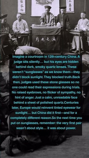 The History Of Sunglasses