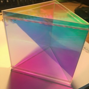 [Hot Item] Seven Colours Acrylic Dichroic Colour Plate Laser Crafts Processing