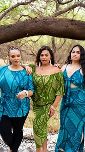 Your favorite Afatasi Girls in the Tapa 2.0 #missingpolynesia #hawaii 💚🩵💙 | Missing Polynesia