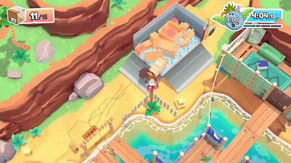 【Moving Out】DLC パックモア・リゾート編 ステージ01. 砂浜