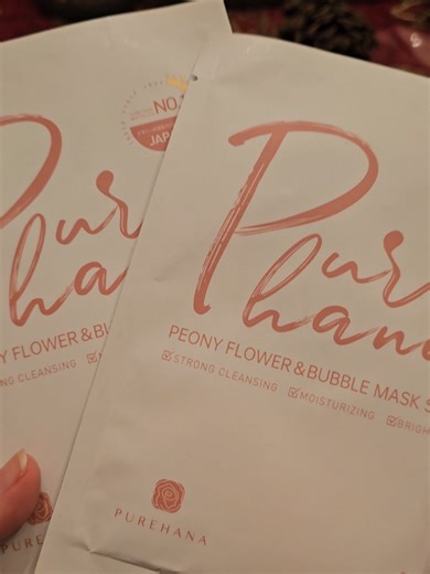Purehana Peony Flower Bubble Mask: Brightening & Cleansing