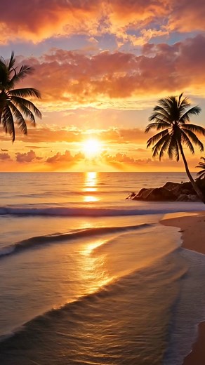 Beautiful ocean sunset moments 🌅🥰🌊 #amazing #life #landscape #nature #ocean #beach #waves #sunset #sunrise #view #beautiful | Amazing Life