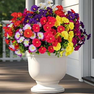 Artificial Flowers for Outdoor 14 Bundles Eucalyptus Fake Flowers for Planter,Fake Morning Glory for Home/Porch/Garden Decoration - Walmart.com