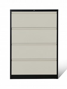 [Hot Item] Durable Office Filing Cabinet Metal 4 Drawer Lateral File Cabinet Anti-Tilt Steel Cabinet Furniture