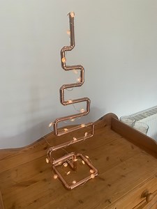 Handmade Copper Christmas Tree: Adjustable Window Decoration - Etsy