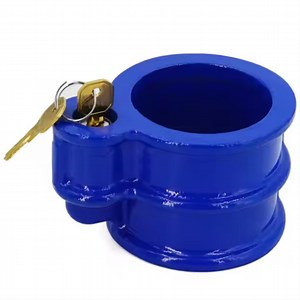 [Hot Item] Heavy Duty Steel King Pin Lock Fifth Wheel Lock with 2 Keys for Trailers Anti-Theft Lock