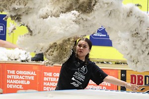 Women shearers demonstrate their skill with blades