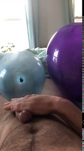 Morning stretching and exercise with balloons