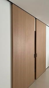 [Hot Item] Magic Sliding Door with Completely Concealed Hardware and Track Wood Doors with Wall Mount Concealed Sliding System