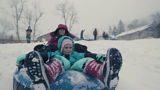 Slide your way into winter fun with snow tubing! 🤙 ❄️ | Beech Mountain Ski Resort