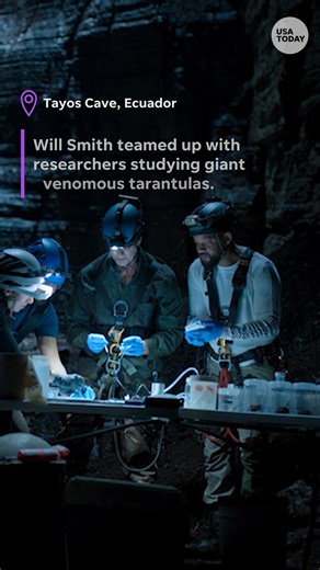 Will Smith and a group of researchers "milked" a giant venomous tarantula for science. See the unique process filmed for his National Geographic show, "Pole to Pole, streaming on Disney and Hulu. | Florida Today