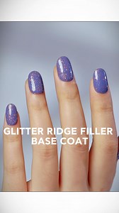 Allow us to introduce you to Glitter Ridge Filler Base Coat. The 2 in 1 formula (base colour) shortens the time of a manicure. Discover the inspiring selection of 12 shimmering shades to sparkle this summer. #bluesky #nailtrends #nails #GlitterRidgeFilerBaseCoat #shimmernails #BlueskyNailArt #NailItDaily #blueskynails #blueskyglobal #SpeakYourTruth | BlueskyProducts