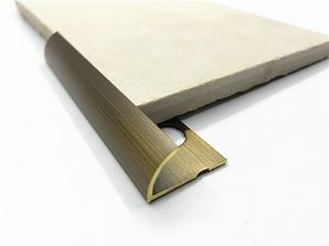 [Hot Item] Metal Aluminum Corner Tile Curved Trim for Porcelanato Ceramic