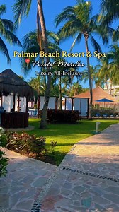 Escape with me to the Palmar Beach Resort & Spa in beautiful Puerto Morelos—where luxury meets tranquility.🌴 From the moment we were picked up at the airport in a private car, the experience was flawless. Just 20 minutes later, we arrived at our beachfront villa with swim-out pool access and a sprawling terrace. Allow me to book this for you to ensure an amazing and stress free getaway! This all-inclusive haven offers it all: a private beach with cabanas, where the staff catered to our every cr