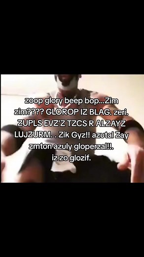 IZ ZO GLOZIF. 😐. gut Azet I Zeow blat Zime nur Glozif. 😭 // #fyp #bloop #glorp #beepboop #alien #glozif