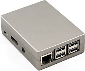 Raspberry Pi 3 Case Aluminum Case Grey Case Also Compatible with Raspberry Pi 2/ Raspberry Pi B+