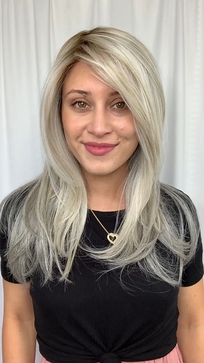 1K views · 18 reactions | Music by Ellen Wille in Metallic Blonde Rooted  #wigsbypattispearls #thinhairsolutions #tryon #alternativehair #hairlosssolutions #hairconfidence #tryontuesday #ellenwille | Wigs by Patti's Pearls | Facebook