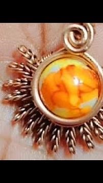 Wire Wrap Sun Pendant Tutorial