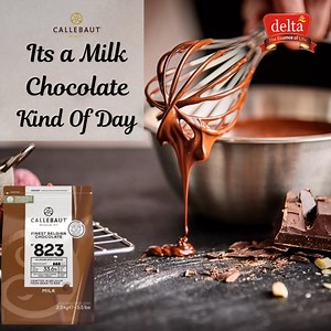 Milk chocolate for the Monday Blues! Create with the master in cocoa, milk & caramel. If you're looking for an iconic milk chocolate preferred by chefs worldwide, Recipe N° 823 is the way to go. Think a deep, warm colour, smooth cocoa body and sweet, caramelly notes to top it all off. This well-loved chocolate has a full-bodied taste and great workability. Pair it with a wide range of powerful spicy, fruity, dairy or liqueur-like flavours. Its all-round fluidity makes it efficient in any applica