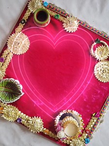 Mehndi tray or thaal available on rent #mehndithaal #mehndithaal #mehndinight | PinQ Decor | Facebook