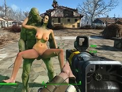 Fallout 4: piper gets piped by strong.