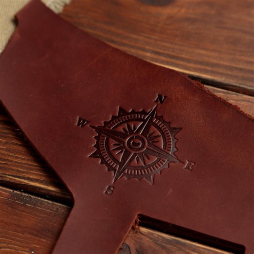 Chain Wallet, Sailor Accessories, Gift for Sailor, Men's Personalized Leather Biker Wallet, Wallet With Snap Button, Compass Skull Purse - Etsy