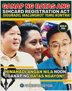 87K views · 3.9K reactions | Maraming Netizens ang natuwa sa pagsabatas ng Sim Card Registration Act. Mga kontra noon, iyak ngayon. #GitingNgPinas | Giting ng Pinas | Facebook
