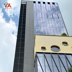 [Hot Item] Aluminum Glass Curtain Wall Exposed Hidden Unitized Facade System Building Design Price Unitized Curtain Wall