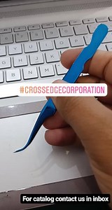Curved Tip Volume Tweezer. For catalog and prices contact us in inbox. #volumetweezers #volumetweezer #crossedgecorporation #russianvolumelashes #russianvolumetweezers #eyelashextensions #lashtraining #lashworld #handtestedandapproved✋ | Crossedge Corporation "Eyelash Tweezers"