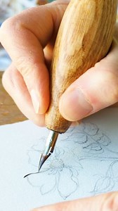 Do you think that if I illustrate enough spring images it will encourage true spring to come and stay? It can't hurt, right? #Description: Clips of me inking the lines of a wild rose on a small decked edge piece of paper. The final scene is me signing the painted piece. #rose #wildrose #floral #floralart #garden #gardencore #cottagecore #flower #petal_perfection #wildflower #spring #springvibes | Oak Ring Art