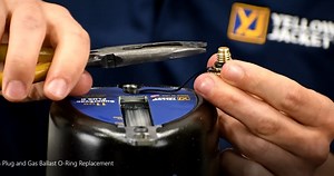 Vacuum Pump Drain Plug and Gas Ballast O-Ring Replacement - Yellow Jacket Videos
