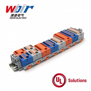 [Hot Item] Wd16 Terminals Distribution Block Push-in Screw Terminal Block Wire Connection
