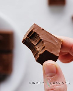 This is a quick and easy fudge recipe for whenever you need fudge-no milk, no butter, just 2 simple ingredients! https://kirbiecravings.com/2-ingredient-peanut-butter-chocolate-fudge/ #fudge #chocolatepeanutbutter #dairyfreedessert | Kirbie's Cravings
