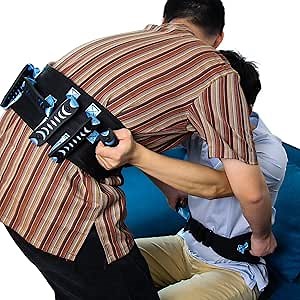 Gait Belts for Seniors,Transfer and Walking Gait Belt with 7 Handles for Elderly, Therapists & Home Care Caregivers (Blue)