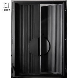 [Hot Item] Wrought Iron Double/Single Entry Door Non Rust with Polyurethane Infill Good Thermal Insulation Front Door