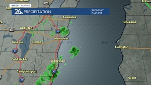 Lake effect clouds & showers continue near Lake Michigan. | Cameron Moreland WGBA | Facebook