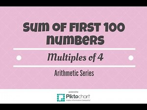 How To Find The Sum of the First 100 Positive Multiples Of Four
