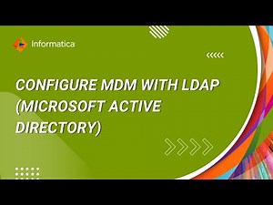 How to configure Master Data Management with LDAP (Microsoft Active Directory)