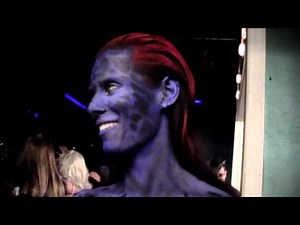 Cosplayer Nation with Rogue gone Mystique @ Jaded Fetish Party 'Superhero Summer'
